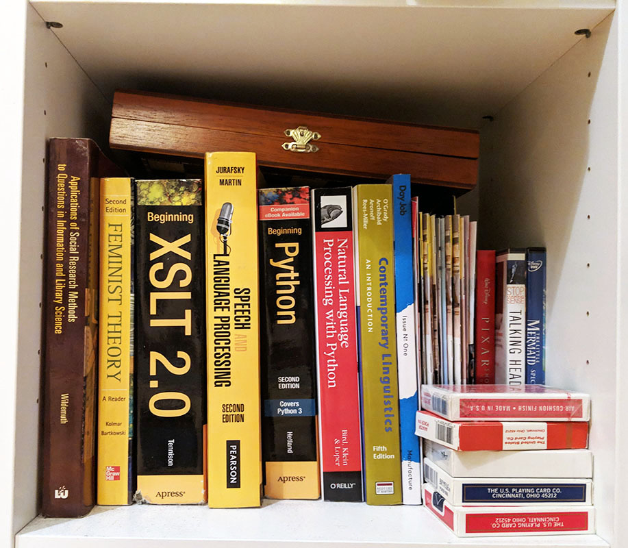 Bookshelf in board games