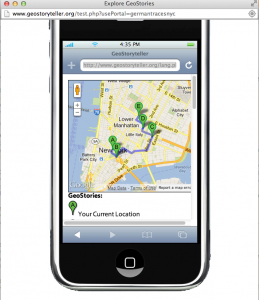 Walking map from downtown, with 1 hour 30 minutes selected as tour time