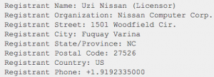 whois nissan.com