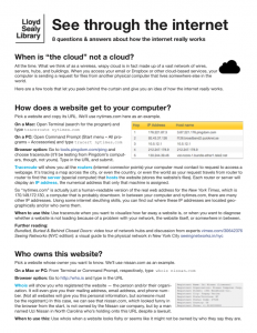 See through the internet handout