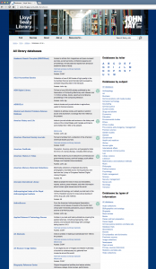 database screenshot